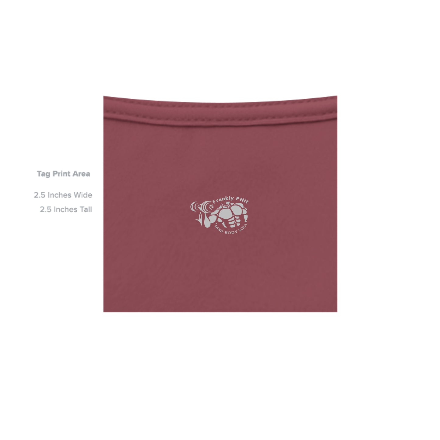 Solid Maroon Triblend - 3413C - INSIDE_TAG_LINE